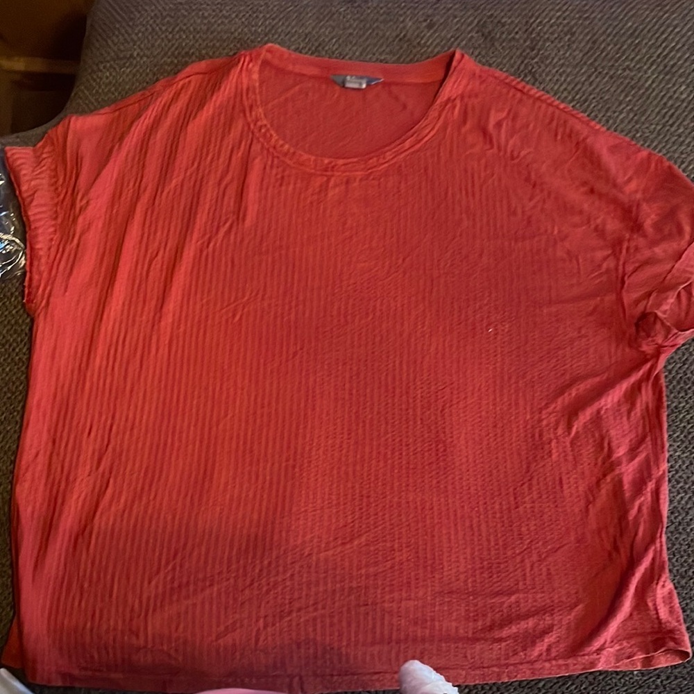 Natural Reflections Red Knit Top